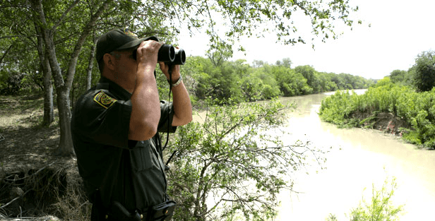 Border Patrol Agent on Border