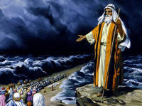 Moses Parts Red Sea
