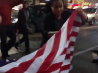 Flag Burning in Hollywood (Screenshot / Cassandra / Vine)