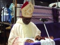 Nigeria, diocese of Jos 2010Mass of solidarity with victims of the January 17th and  March 7th Jos ethno-religious crises - at St. Jarlath’s Parish Church in Bukuru on  March 19th: Archbishop Ignatius Ayau Kaigama delivering the sermon at the B