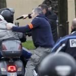 French Police Use Force to Arrest Suspects Riding a Moped  REUTERS/Youssef Boudlal