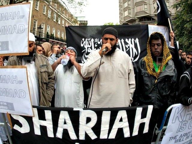 muslims-protest-outside-the-french-embassy-in-london