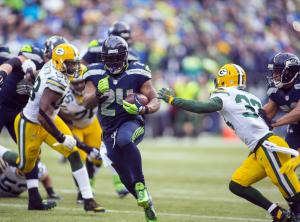 Seahawks RB Marshawn Lynch slams NFL for Chris Matthews' excessive celebration fine