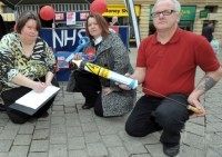 Andrew Palmer with Cllr Johnson and Lisa Forbes