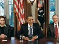 Obama Reid Pelosi AP