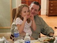 Ted Cruz and his daugthter the day before he announced his presidential campaign. Photo by Matthew Boyle.