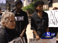 Salinas #BlackLivesMatter protest (Screenshot / KSBW)