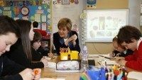 Sturgeon in a school