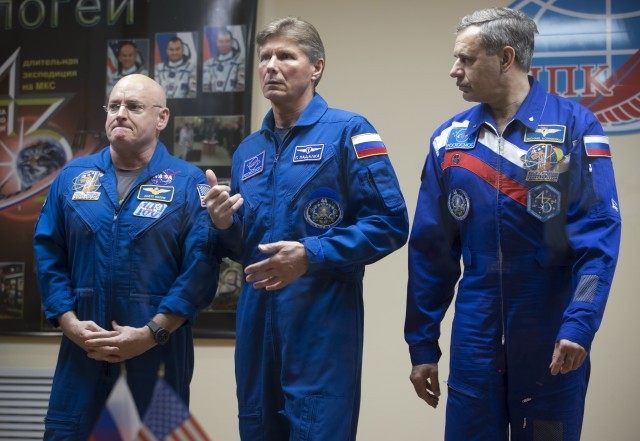 Scott Kelly, Gennady Padalka, Mikhail Korniyenko