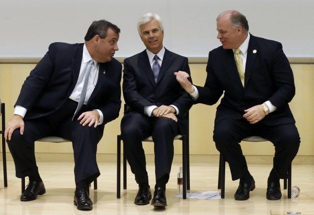 Stephen M. Sweeney, Chris Christie, George E. Norcross III