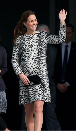 Kate Middleton shows off baby bump during Margate visit