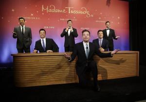 Jimmy Fallon statues unveiled by Madame Tussauds