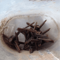 Road Spikes thrown at Border Patrol vehicles by human smugglers