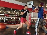 Jorge Masvidal Hits Mitts