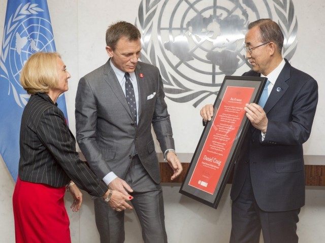Agnès Marcaillou, Daniel Craig, Ban Ki-moon
