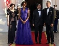 Barack Obama, Michelle Obama, Shinzo Abe, Akie Abe