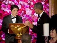 Barack Obama, Shinzo Abe, Akie Abe,