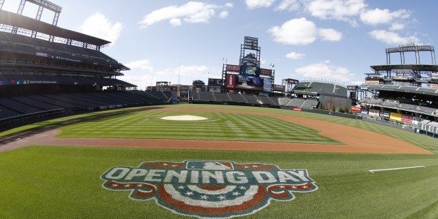 Coors Field, Opening Day logo