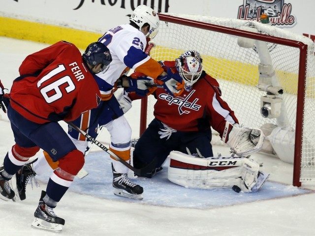 Eric Fehr, Braden Holtby, Brock Nelson