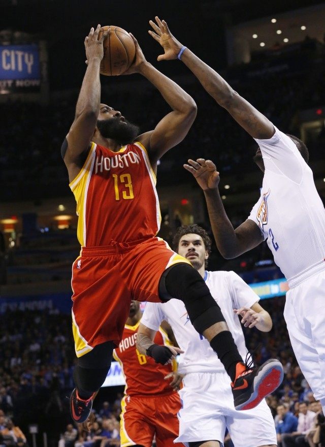 James Harden, Steven Adams, Anthony Morrow