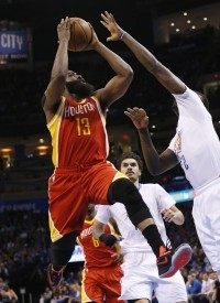 James Harden, Steven Adams, Anthony Morrow