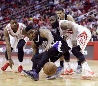 Jason Thompson, James Harden, Terrence Jones