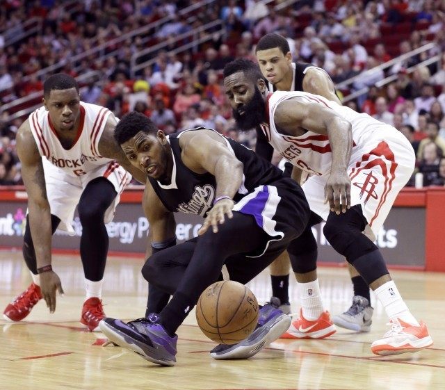 Jason Thompson, James Harden, Terrence Jones