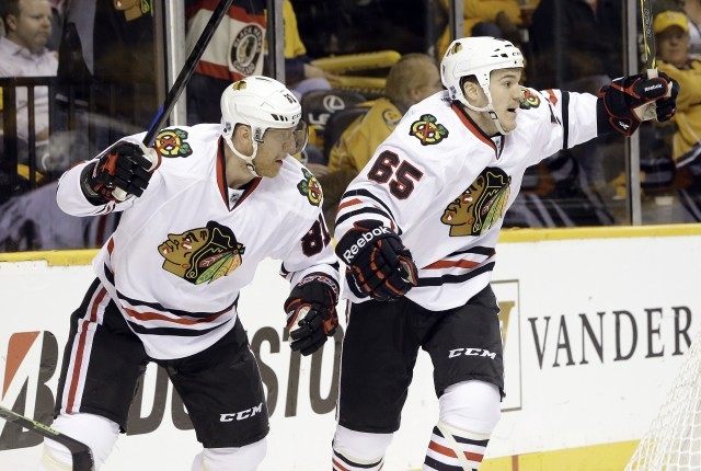 Marian Hossa, Andrew Shaw