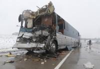 Tour bus crash on Interstate 70