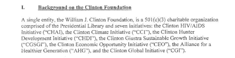 Clinton Foundation: Depends on What the Definition of Clinton.