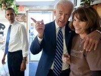 Indiana, Nov. 23, 2010. Dropping by the Gingerbread House Bakery in Kokomo with the Vice President.