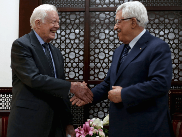 Carter and Abbas (Reuters)