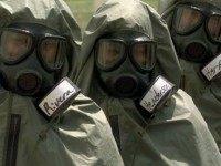 Army lieutenants listen during chemical training at the Chemical Decontamination Training Facility at Fort McClellan near Anniston, Ala. on Tuesday, May 20, 1997. The CDTF is the only U.S. military facility where live chemical training occurs.