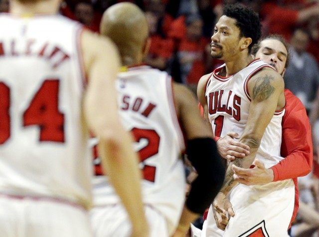 Derrick Rose, Joakim Noah, Taj Gibson