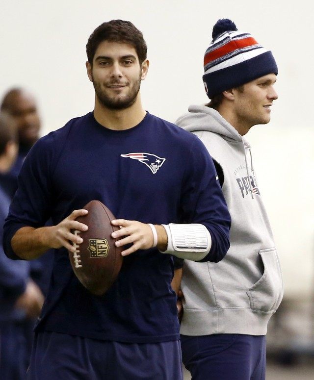 Jimmy Garoppolo, Tom Brady