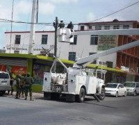 Mexican authorities take down a complex surveillance system set up by the Gulf Cartel in the border city of Reynosa
