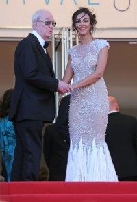Madalina Ghenea turns heads in pearl gown at Cannes