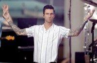 Adam Levine gets sugar-bombed on his way to 'Jimmy Kimmel'