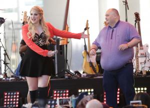Meghan Trainor performs on 'Today,' breaks it down with dancing man