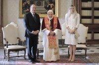 Princess Charlene and Prince Albert II of Monaco have their twin infants baptized