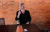 UKIP Leader Nigel Farage Visits Eastleigh To Canvass With Candidate Diane James