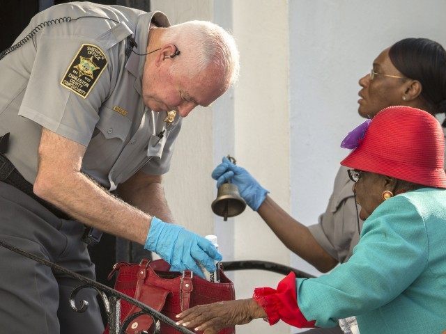 Charleston Police Guard First Service for Black Church Since.