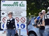 PHOTO: French police secure the entrance of the Air Products company in Saint-Quentin-Fallavier, near Lyon, central eastern France, on June 26, 2015.
French police secure the entrance of the Air Products company in Saint-Quentin-Fallavier, near Lyon, central eastern France, on June 26, 2015.