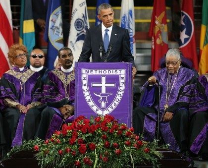 President Obama Joins Mourners At Funeral Of Rev. Clementa Pinckney
