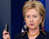 US Secretary of State Hillary Clinton ho