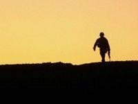 File photo of a US Marine of the 2nd Battalion of the 3rd Marine Regiment as he searches for signs of Improvised Explosive Devices south of the city of Haditha, Iraq, in the Al Anbar Province.