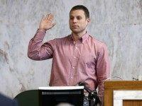 Benjamin Unger is sworn in as a witness in the trial against Jews Offering New Alternatives for Healing, (JONAH) Wednesday, June 3, 2015, in Jersey City, N.J. The nonprofit New Jersey based group, who promised to turn gays heterosexual with so-called gay conversion therapy, are being sued by Unger and three other plaintiffs for fraud.