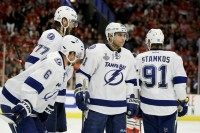 Anton Stralman, Victor Hedman, Valtteri Filppula, Steven Stamkos