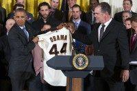 Barack Obama, Bruce Bochy