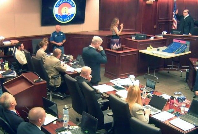 James Holmes, George Brauchler, Judge Carlos A. Samour Jr.